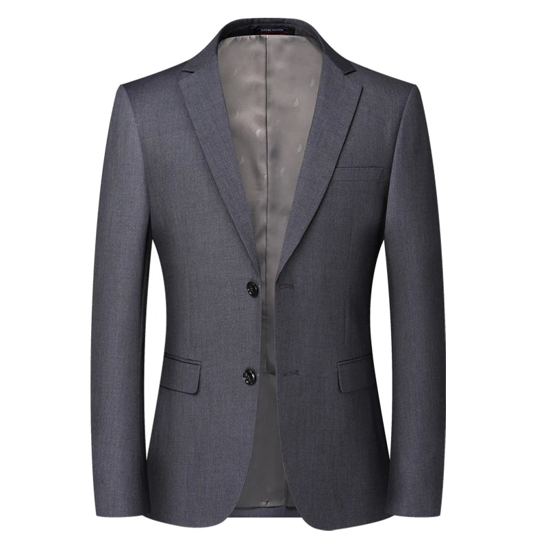 Blazer masculino social slim fit marinho com design elegante e acabamento sofisticado para eventos e ambiente executivo