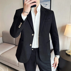 Blazer masculino social slim fit sofisticado com design elegante para eventos, negócios e ocasiões especiais