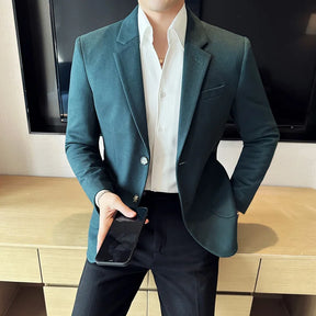 Blazer masculino social slim fit sofisticado com design elegante para eventos, negócios e ocasiões especiais