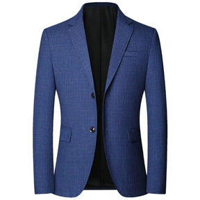 Blazer masculino social slim fit xadrez com design sofisticado para ambiente executivo e ocasiões elegantes