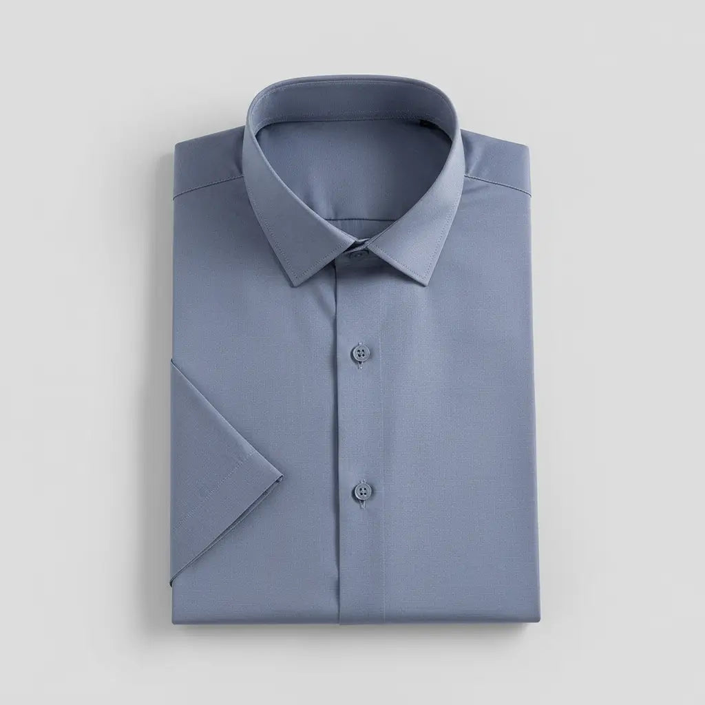 Camisa Social Masculina Manga Curta