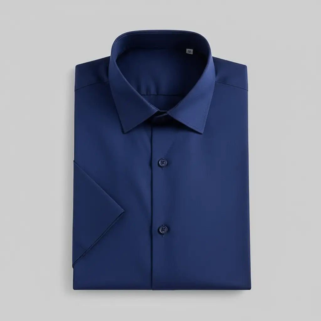 Camisa Social Masculina Manga Curta