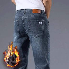 Calça Jeans Masculina Inverno com Forro Peluciado Conforto Térmico