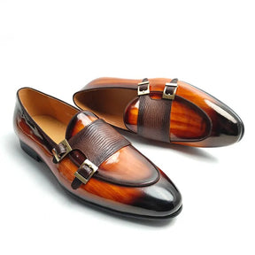 Sapato Masculino Monk Strap Verona Em Couro Legítimo