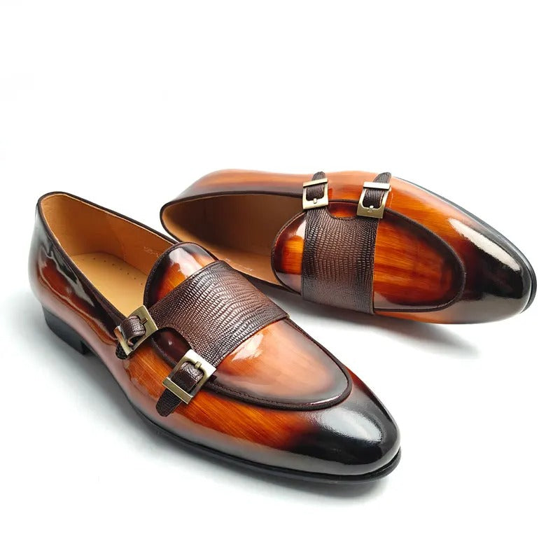 Sapato Masculino Monk Strap Verona Em Couro Legítimo