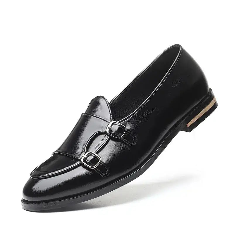 Sapato Masculino Loafer Double Monk Retrô