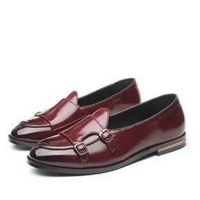 Sapato Masculino Loafer Double Monk Retrô