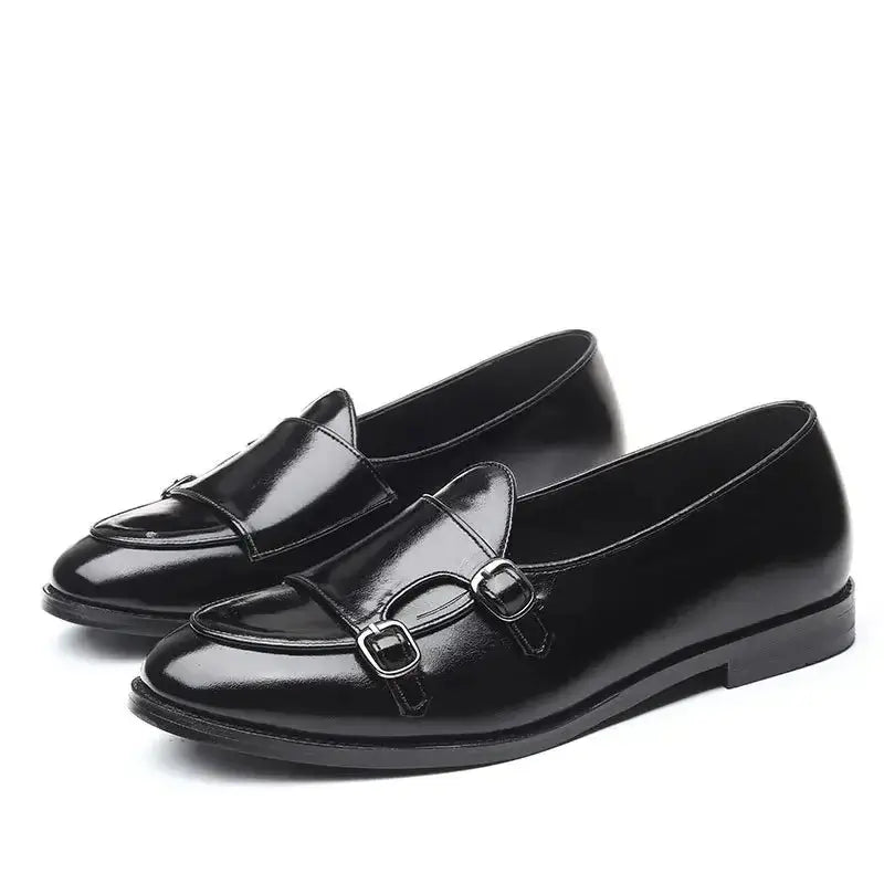 Sapato Masculino Loafer Double Monk Retrô