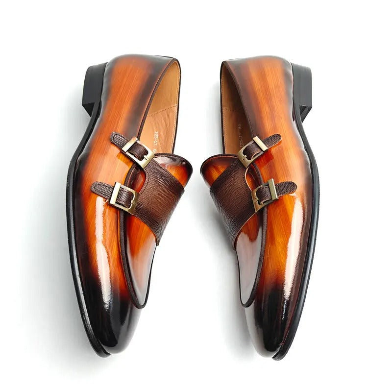 Sapato Masculino Monk Strap Verona Em Couro Legítimo