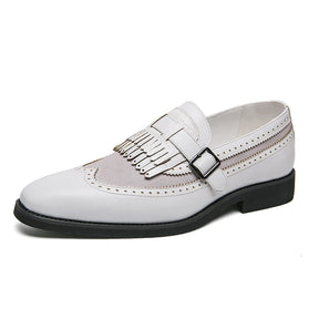 Sapato social loafer masculino premium com detalhe kiltie sofisticado e design europeu exclusivo elegante