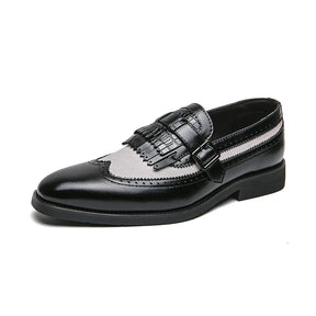 Sapato social loafer masculino premium com detalhe kiltie sofisticado e design europeu exclusivo elegante