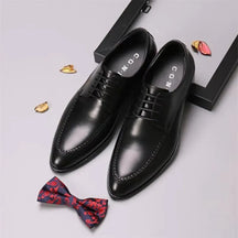 Sapato social Derby masculino premium com acabamento polido sofisticado e design apron toe elegante executivo