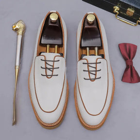 Sapato social Derby masculino premium contemporâneo com design sofisticado e acabamento elegante