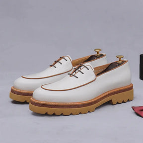 Sapato social Derby masculino premium contemporâneo com design sofisticado e acabamento elegante