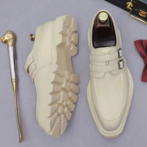 Sapato social monk strap masculino premium com solado tratorado robusto e design sofisticado