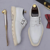 Sapato social monk strap masculino premium com solado tratorado robusto e design sofisticado