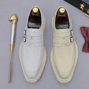 Sapato social monk strap masculino premium com solado tratorado robusto e design sofisticado