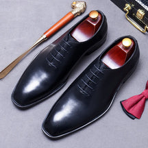 Sapato social Oxford wholecut masculino  premium com acabamento polido elegante